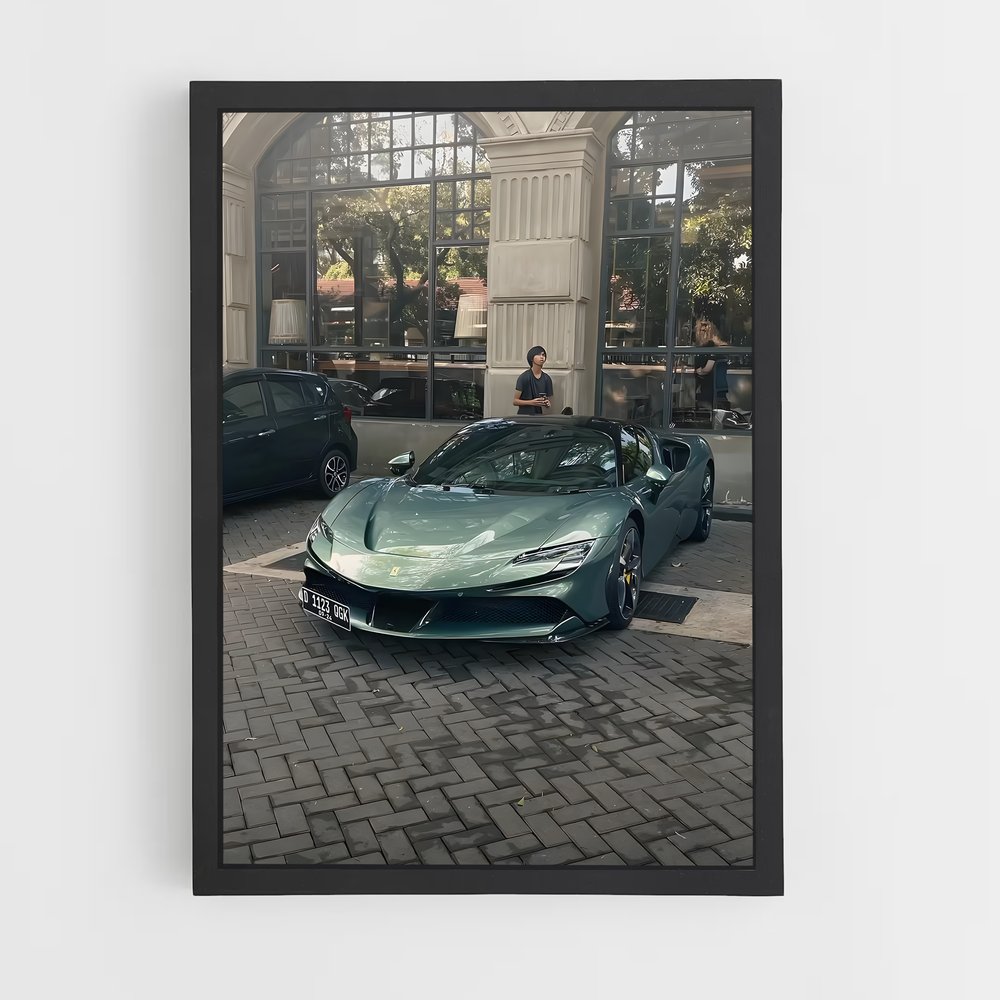 Poster spider roues – affiche Ferrari (vue 2)